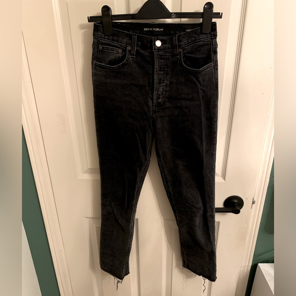 Denim forum - the arlo high rise straight jean